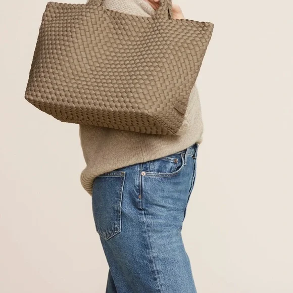 Naghedi St. Barths Medium Tote Bag in Cashmere Color - Picture 9 of 13